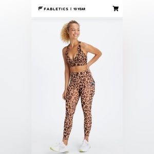 Fabletics 2 Pc Athletic Set (Cheetah)